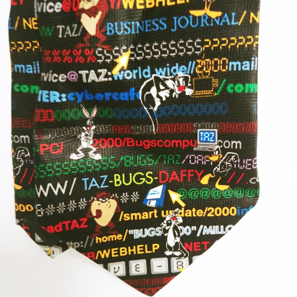 Looney Tunes  novelty tie with tags Halloween Y2K
